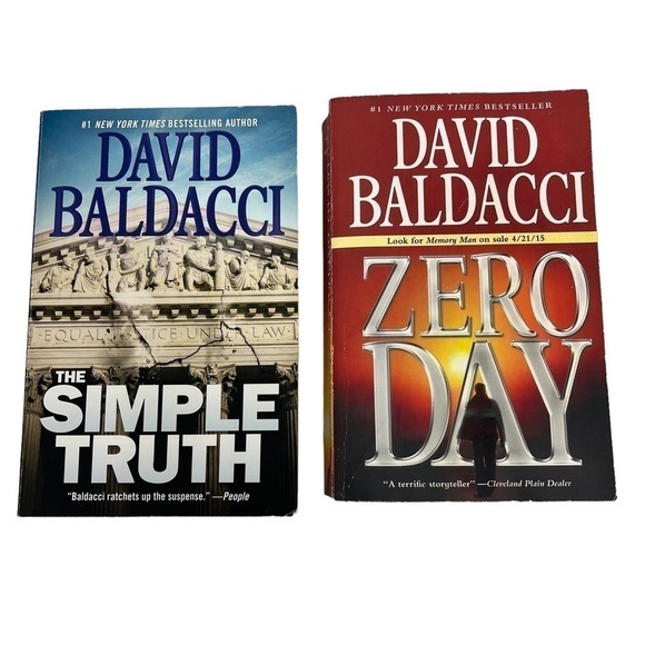 DAVID BALDACCI Books Lot/2 Trade Paperback Thrillers/Fiction/Suspense Acceptable - Picture 1 of 7